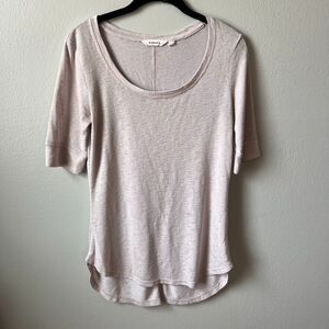 ATHLETA Lilac Cloud Scoop Neck Short Sleeve Breezy Tee Size S